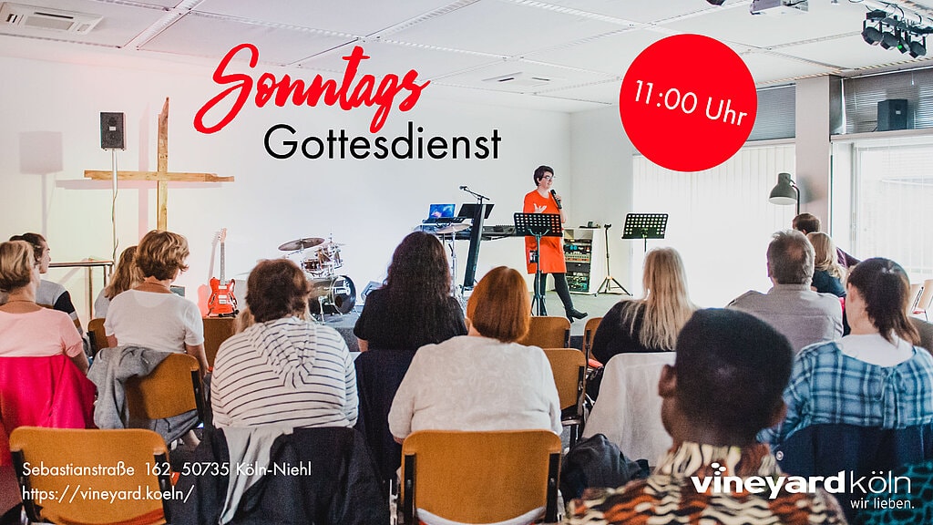Vineyard Köln screen design Gottesdienst
