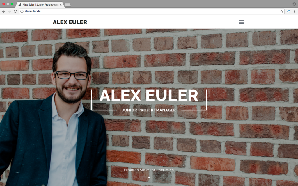 Desktop Ansicht 2018 (Wordpress)